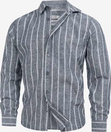 INDICODE JEANS Business shirt 'Trypper' in Grey: front