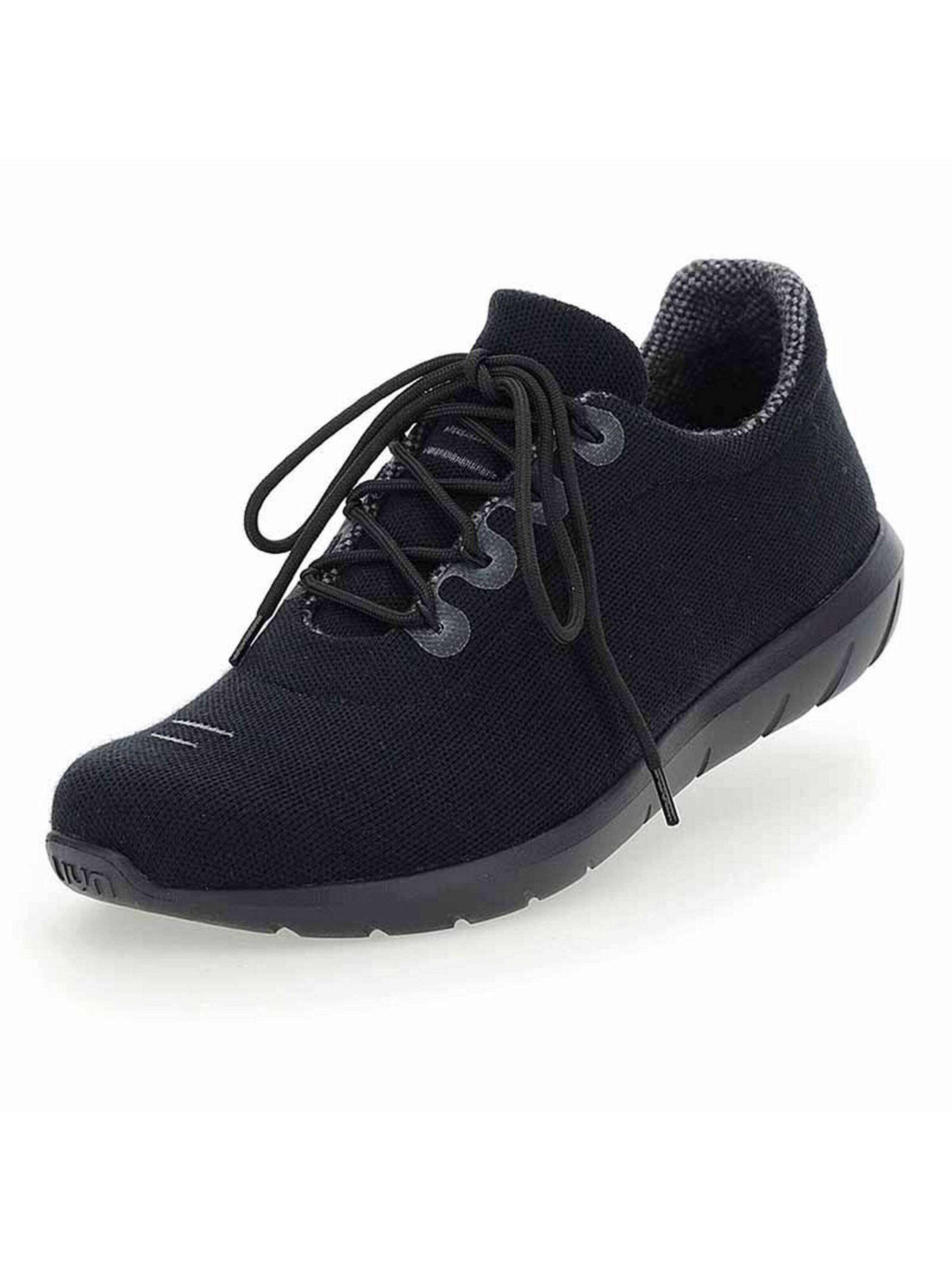 Uyn Platform trainers in Black: front