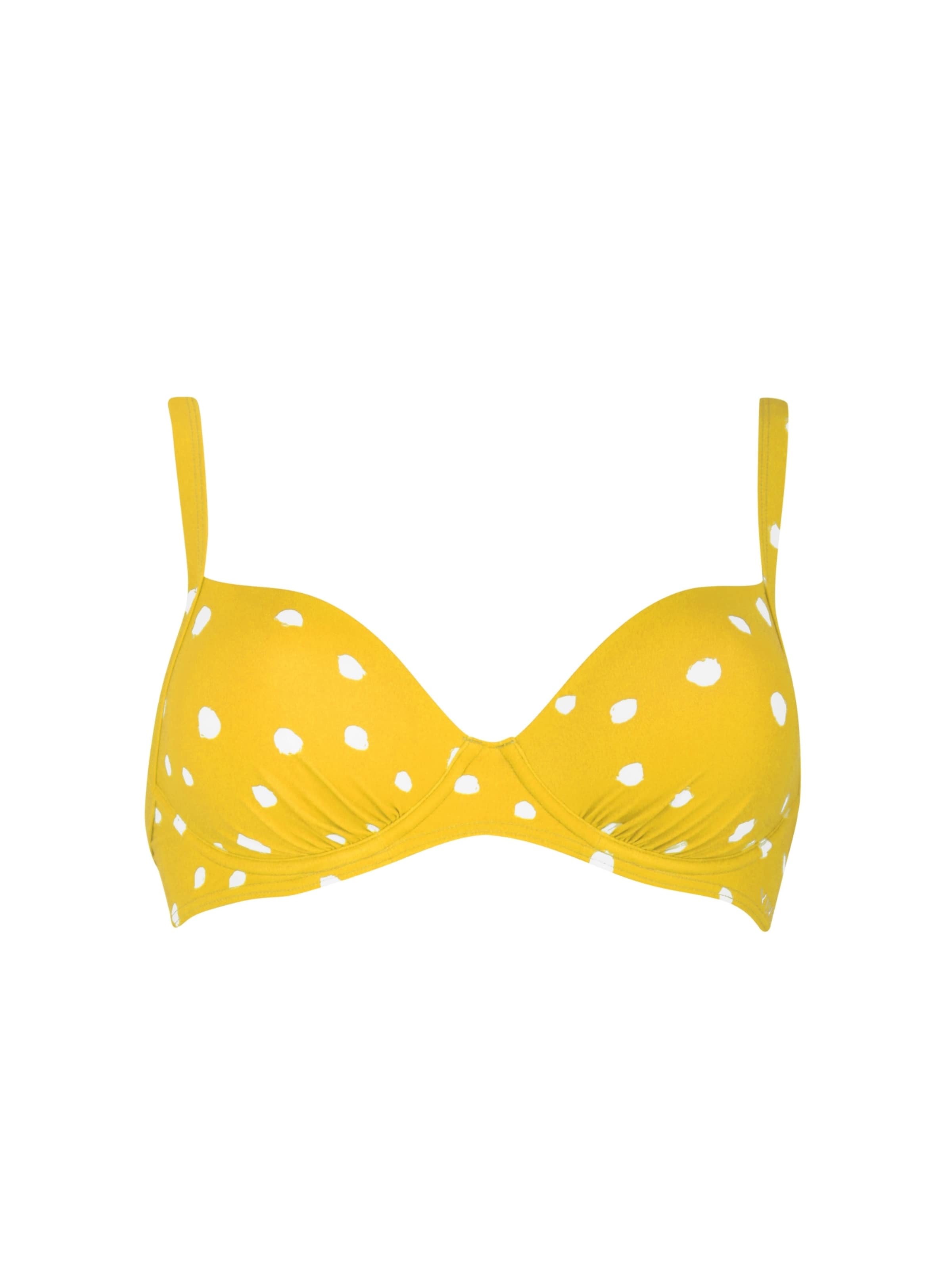 Sutien de tricou Sutien costum de baie de la VIVID pe galben: față