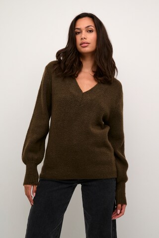 Kaffe Pullover 'Merana' in Braun: Vorderseite