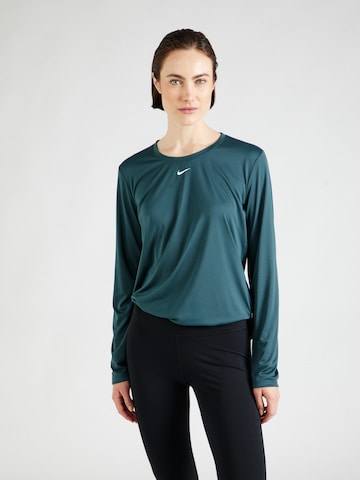 T-shirt fonctionnel 'One' NIKE en vert : devant