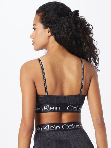 Calvin Klein Sport Trojúhelníková Sportovní podprsenka – černá