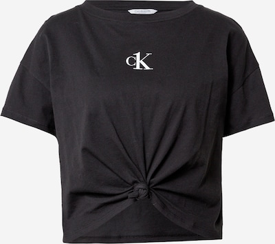 Maglietta Calvin Klein Swimwear di colore nero / bianco, Visualizzazione prodotti