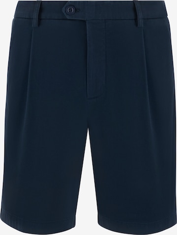 Boggi Milano Bandplooibroek 'B.Sustainable' in Blauw: voorkant