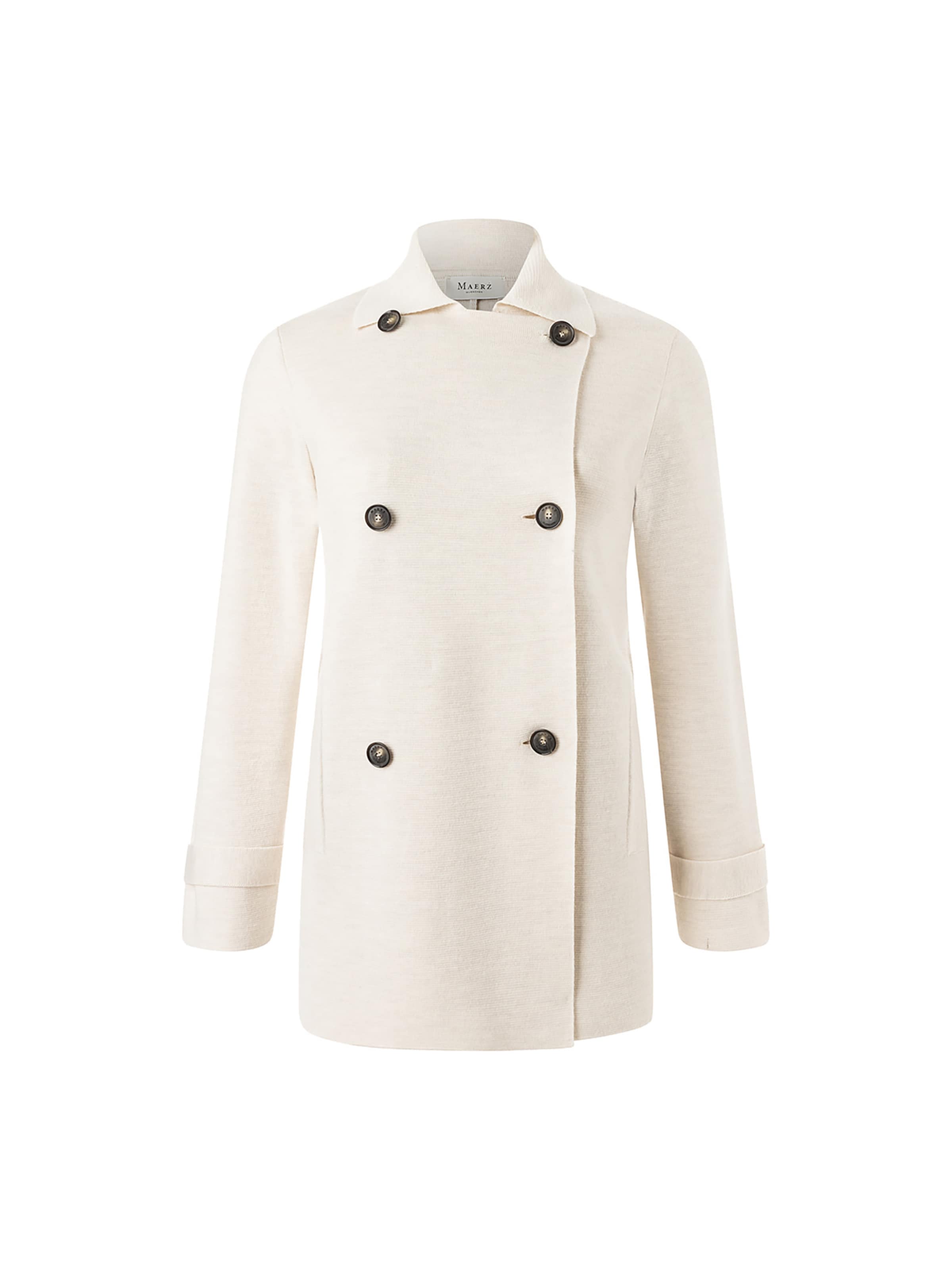 MAERZ Muenchen Strickjacke in Weiß: Vorderseite