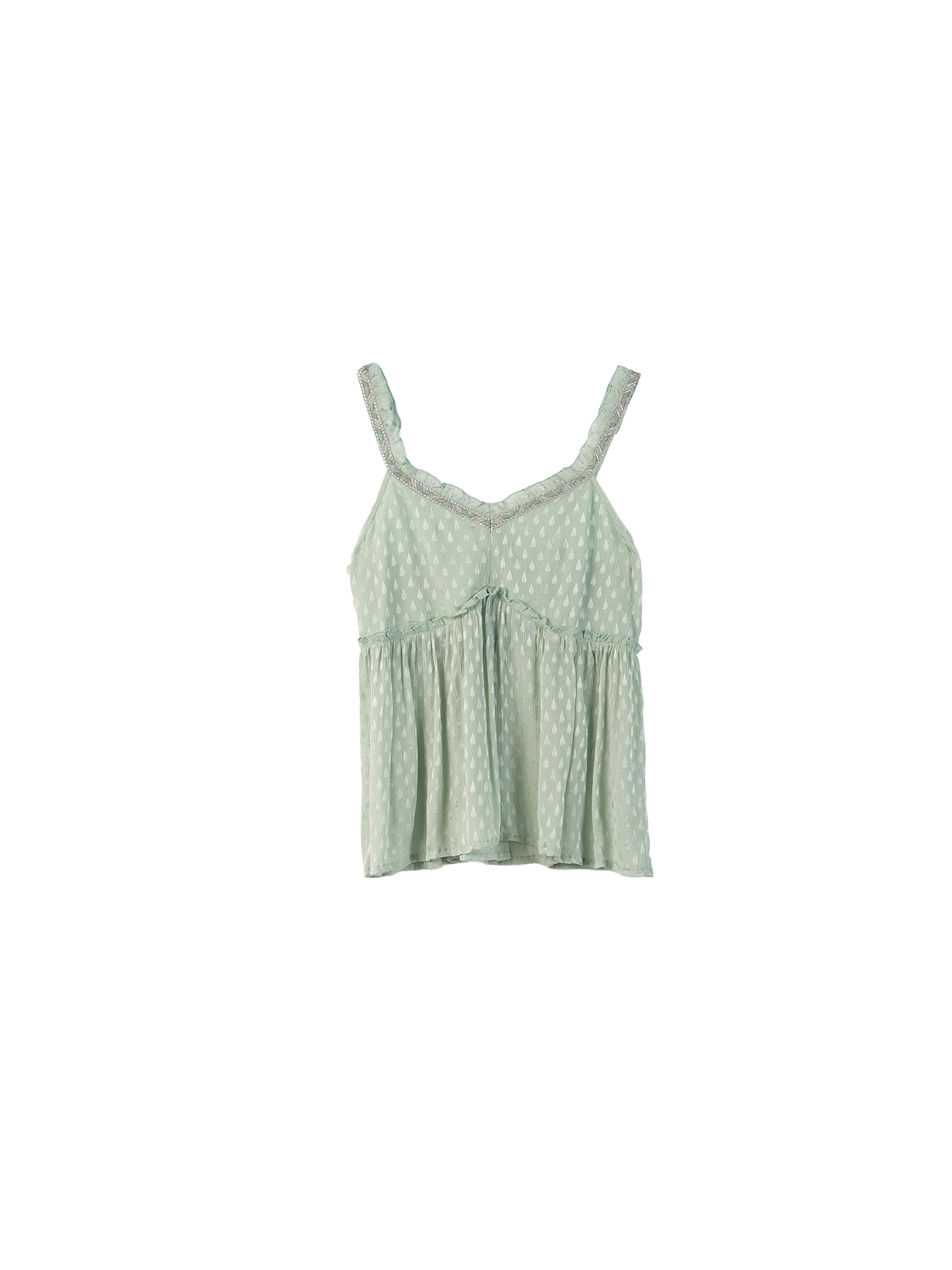 Camomilla Italia Top in Groen: voorkant