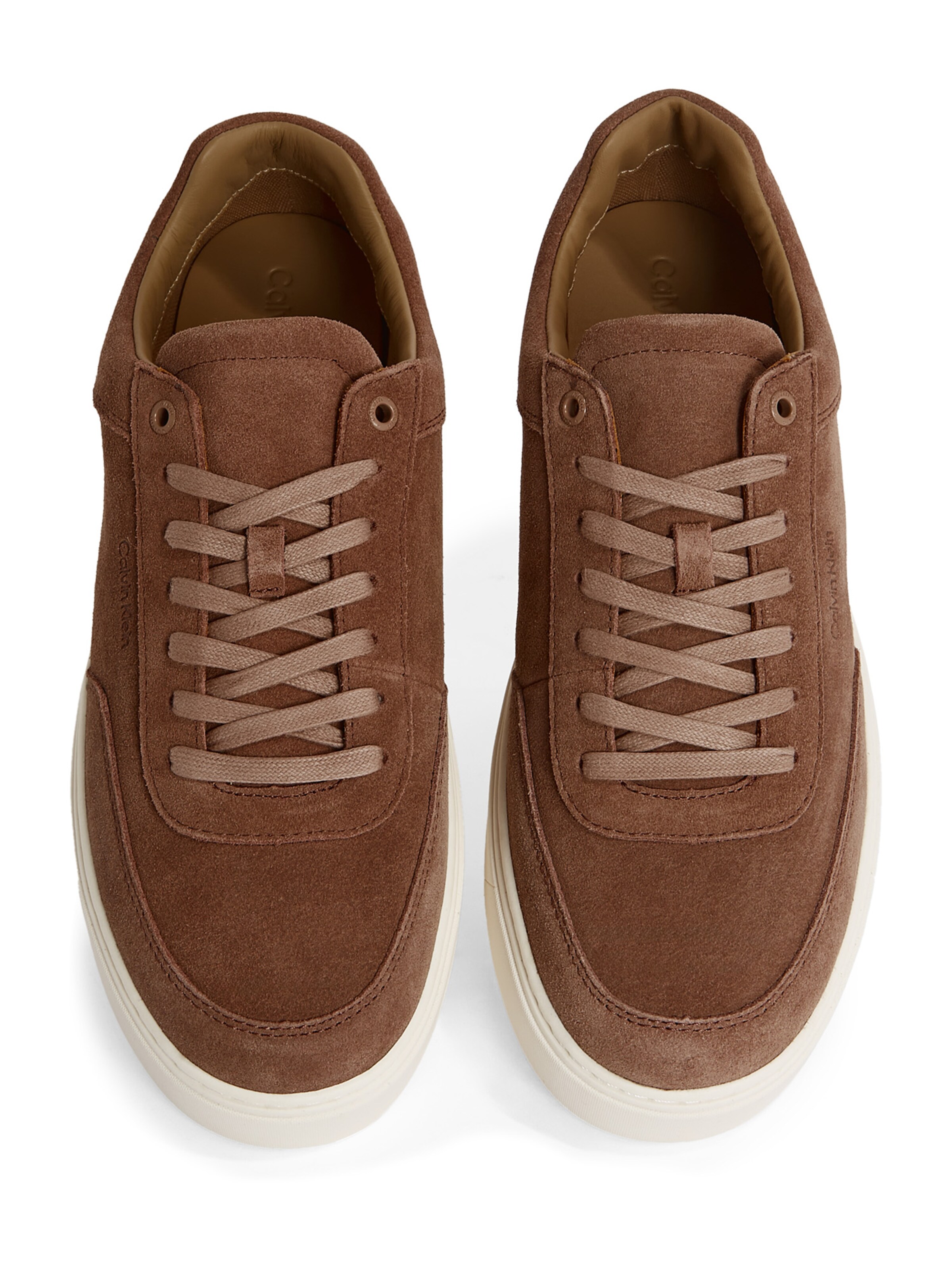 Calvin Klein Σνίκερ χαμηλό σε καφέ: κορυφή