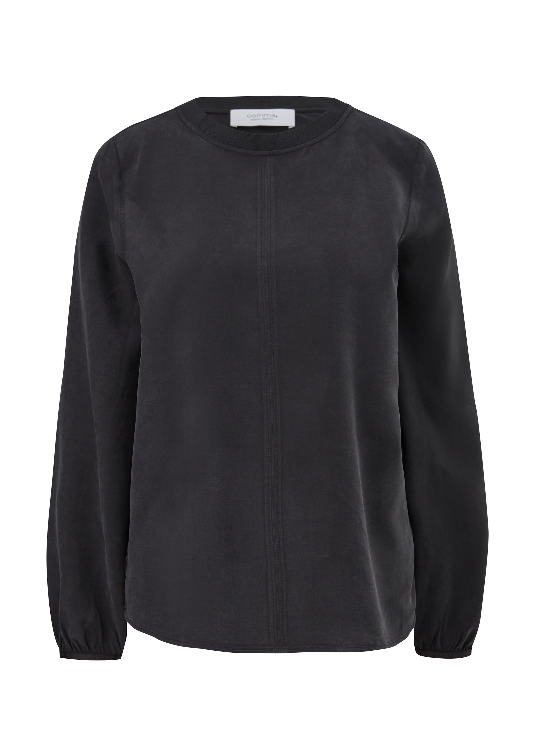 comma casual identity Bluse in Schwarz: Vorderseite