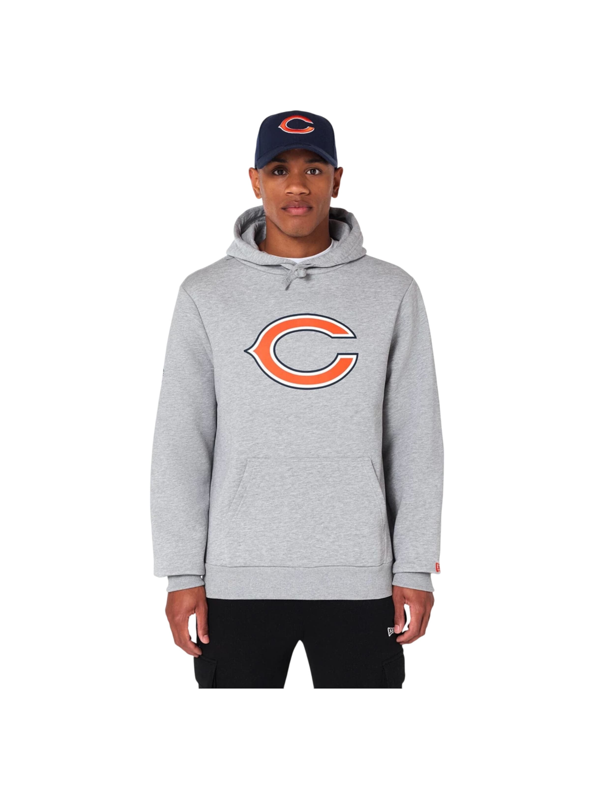 NEW ERA Sweatshirt 'NFL Chicago Bears Logo' in Grey: front