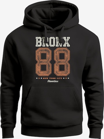 Neverless Sweatshirt 'Bronx New York' in Black: front