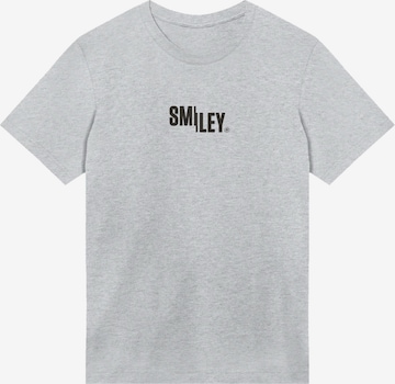 F4NT4STIC Shirt 'Smiley' in Grijs: voorkant