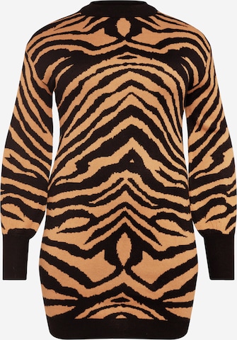 Dorothy Perkins CurvePulover - smeđa boja: prednji dio