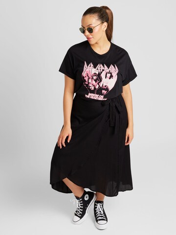 Noisy May Curve Shirt 'BRANDY VALENTINE' in Zwart