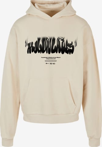 MJ Gonzales Sweatshirt 'Rising' in Beige: front