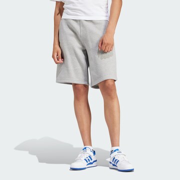 ADIDAS ORIGINALS Regular Pants 'Trefoil Essentials' in Grey: front