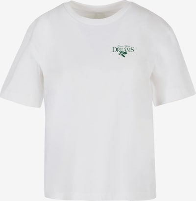 Tricou 'Grow Your Dreams And Plants' pe XXXL Miss Tee pe verde / alb, Vizualizare produs