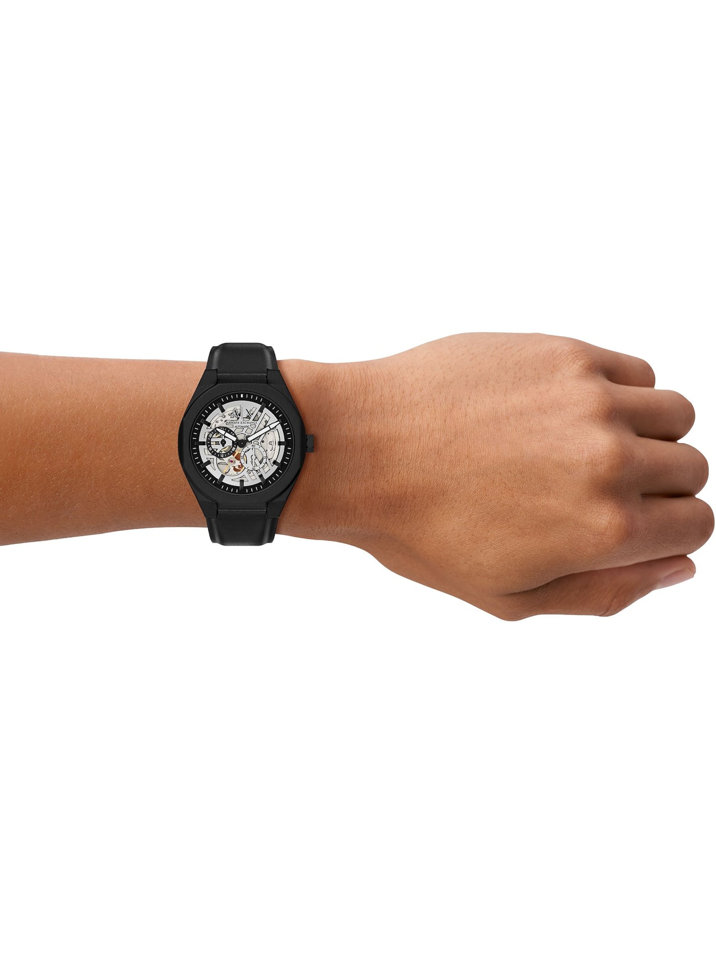 ARMANI EXCHANGE Analog Watch in Black: front