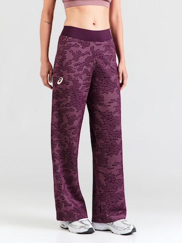 ASICS - regular Pantalón deportivo 'MATCH PANT' en lila: frente