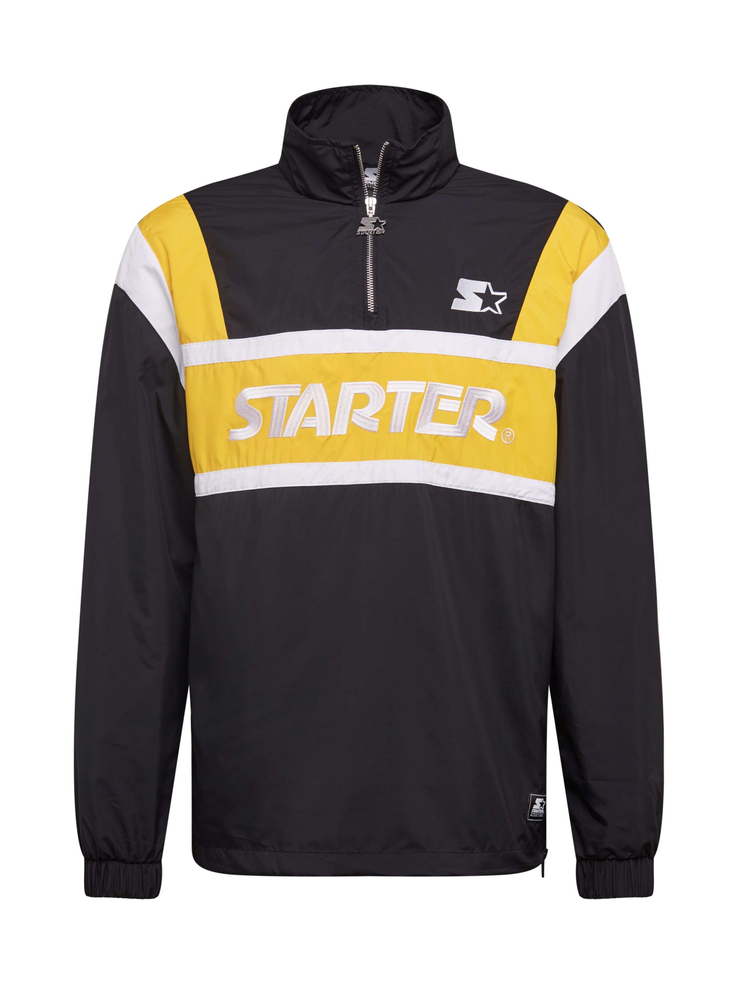 Starter Black Label Regular Fit Jacke in Schwarz: Vorderseite