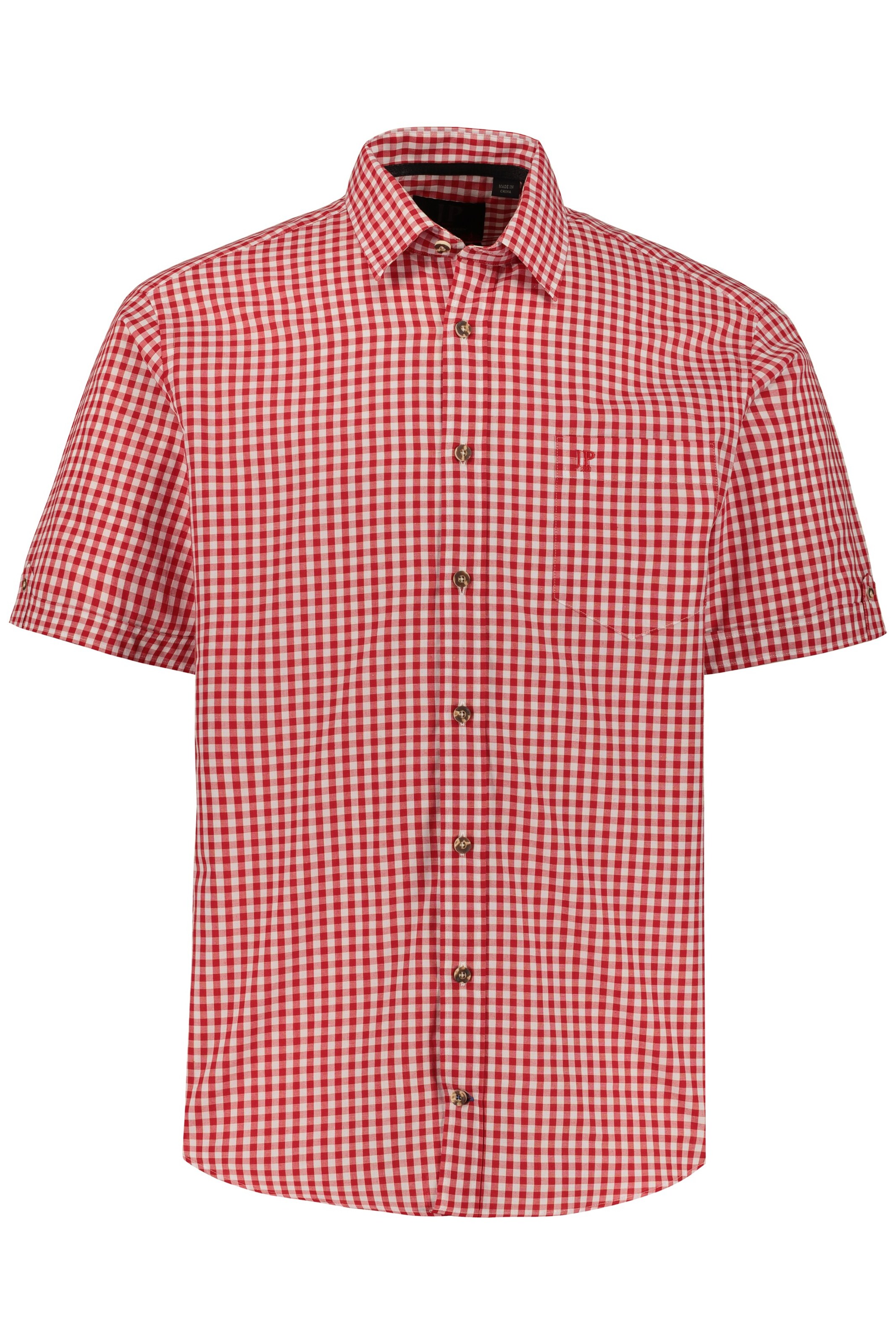 JP1880 Overhemd in Rood: voorkant