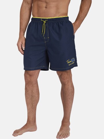 Jan Vanderstorm Board Shorts ' Leemes ' in Blue: front