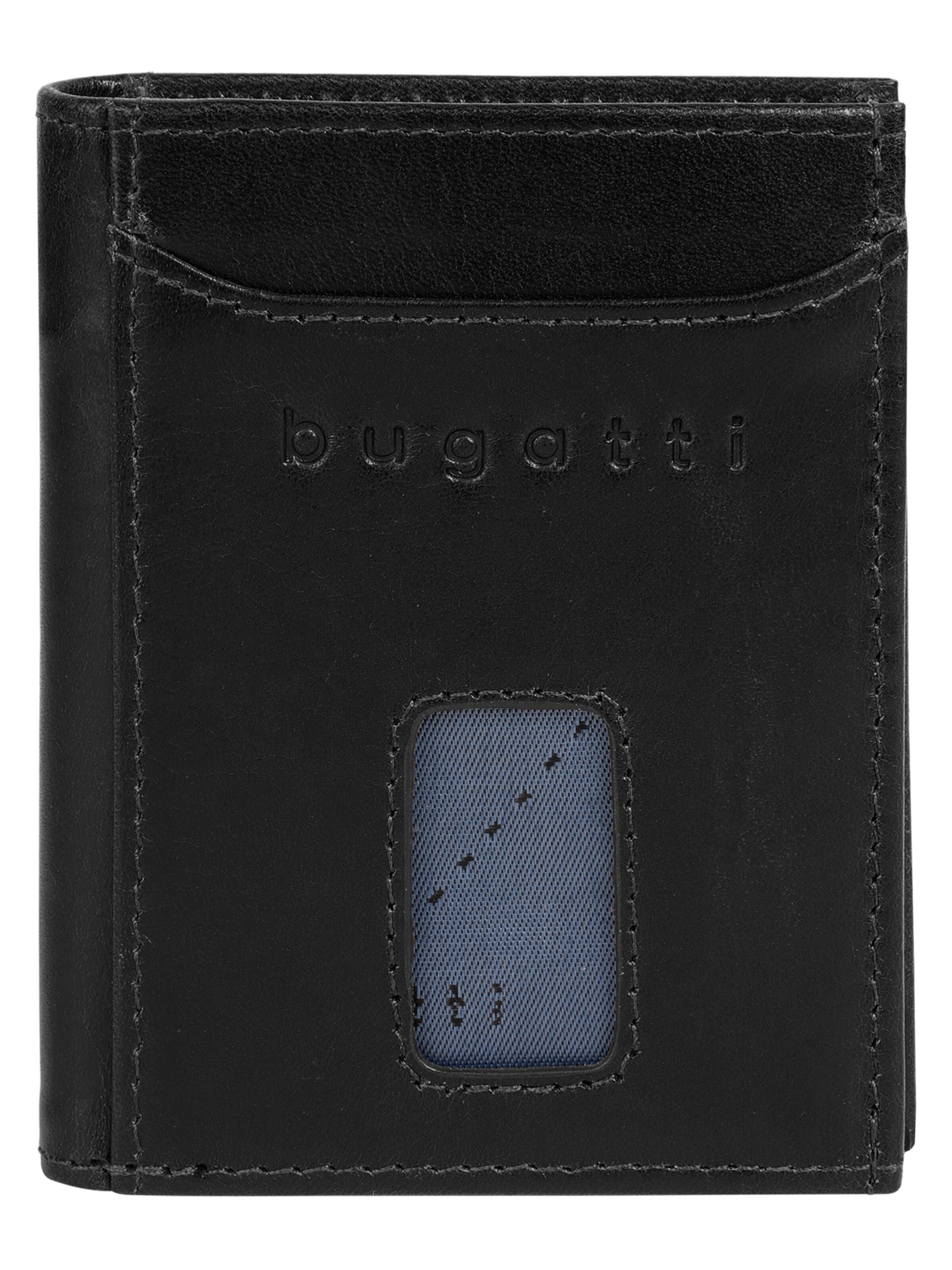 bugatti Portemonnaie 'SECURE SLIM'‌ in Schwarz: Vorderseite