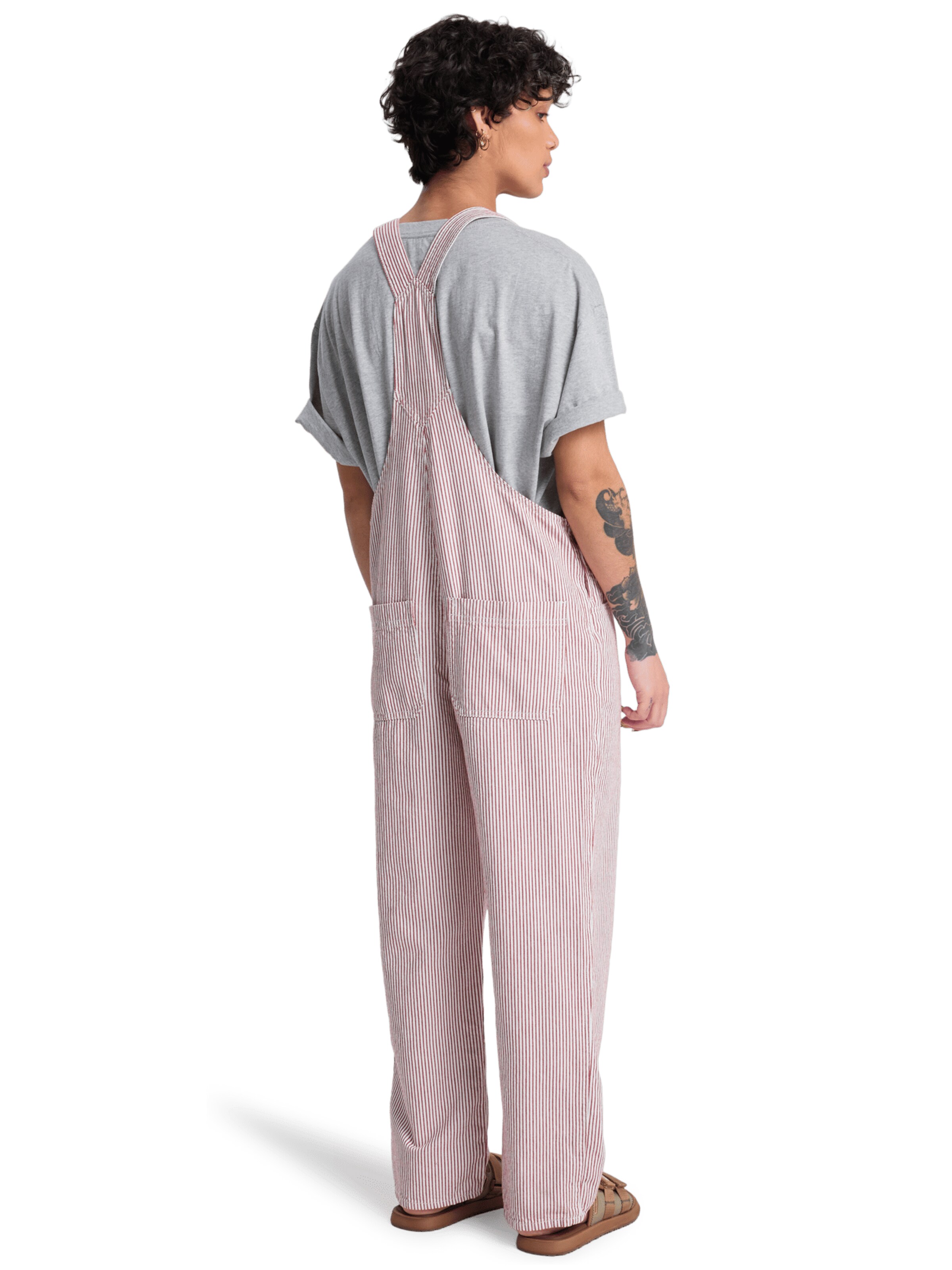 QUIKSILVER Normální Laclové kalhoty 'Angua Stripes' – červená