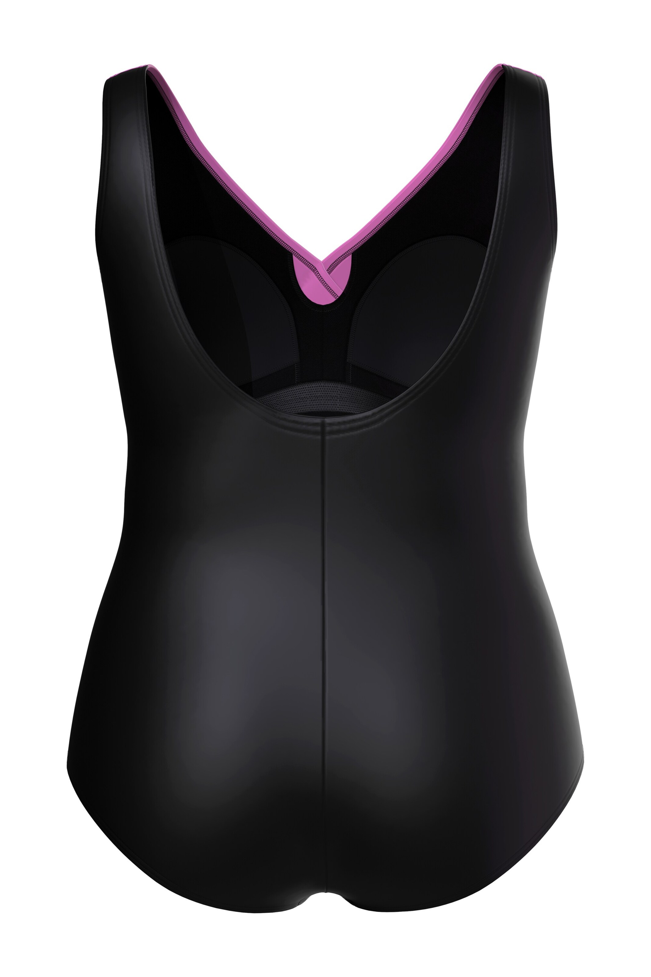 Ulla Popken Bustier Badpak in Zwart
