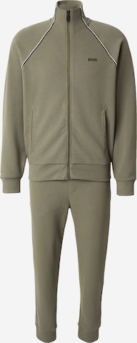 Tuta da jogging di BOSS in beige: frontale