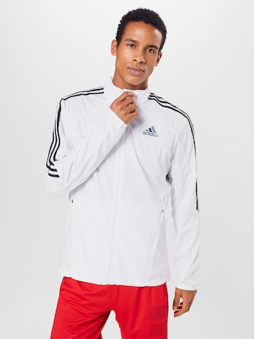 ADIDAS SPORTSWEAR - Casaco de treino 'Marathon' em branco: frente