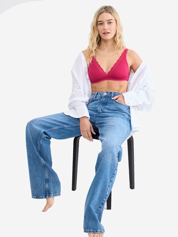 SLOGGI T-Shirt Soft-BH ' Blue GO Blush ' in Pink