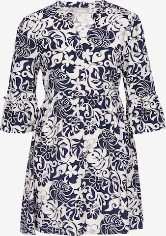 Robe Usha en bleu : devant