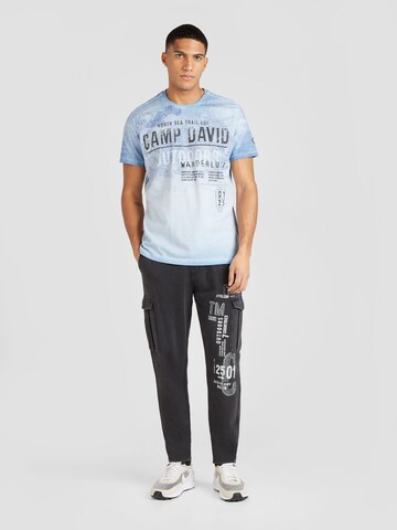 CAMP DAVID T-shirt 'North Sea Trail' i blå