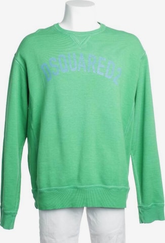 DSQUARED2 Sweatshirt & Zip-Up Hoodie in L in Green: front