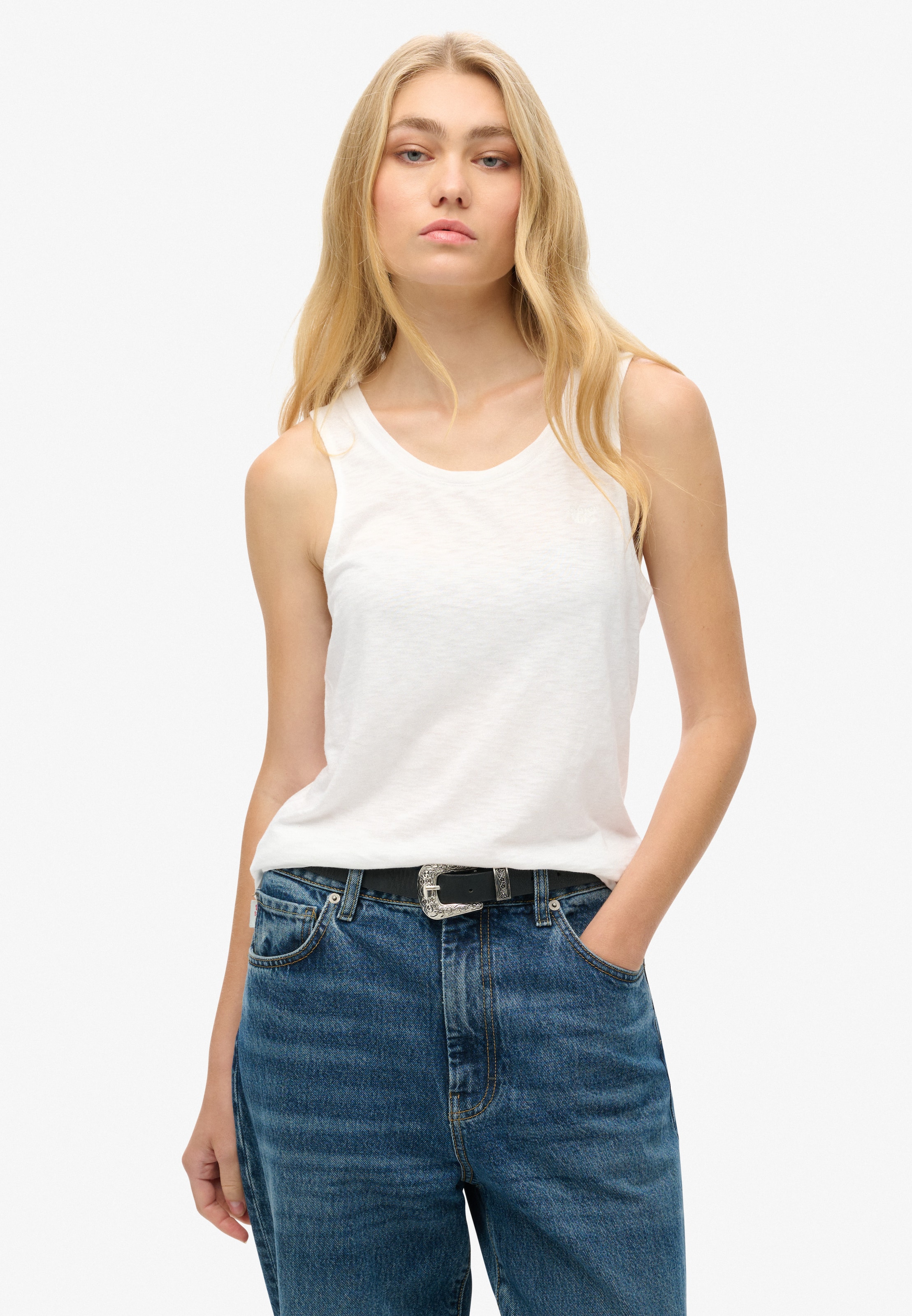 Haut Superdry & Co en blanc : devant