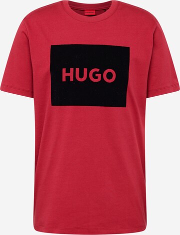 T-Shirt 'Dulive_V' HUGO en rouge : devant