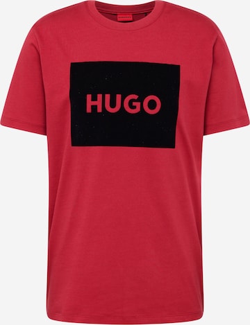 HUGO Shirt 'Dulive_V' in Rood: voorkant