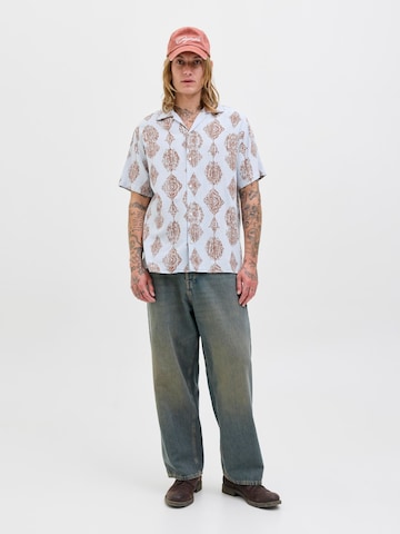 JACK & JONES Классический крой Рубашка 'JORHydra Noto' в Синий