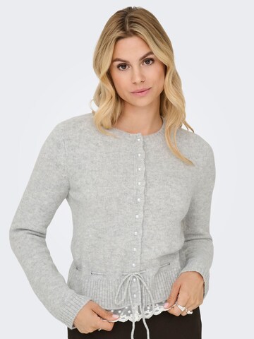 ONLY Gebreid vest in Grijs