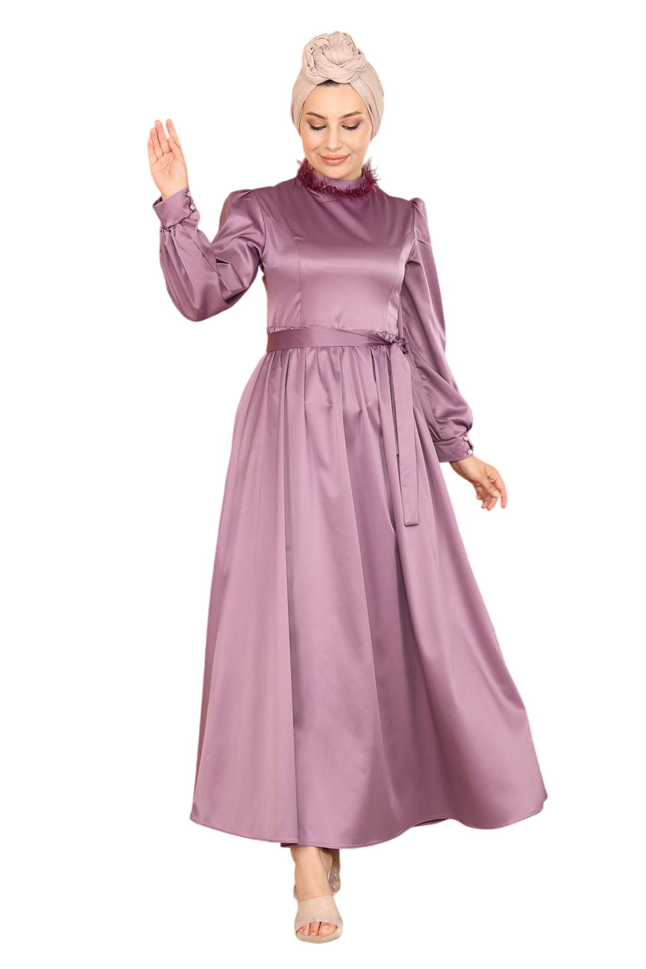 MODAMIHRAM Avondjurk in Lila: voorkant