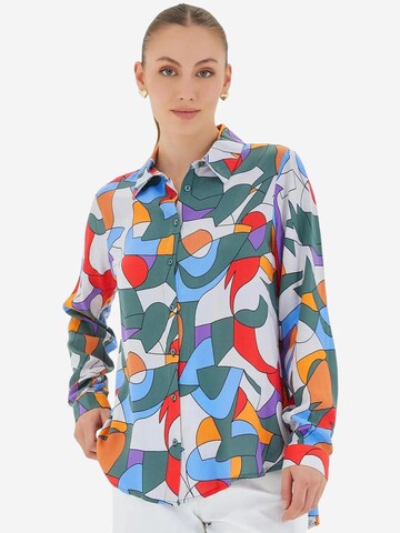 Bigdart Bluse in Grün: Vorderseite