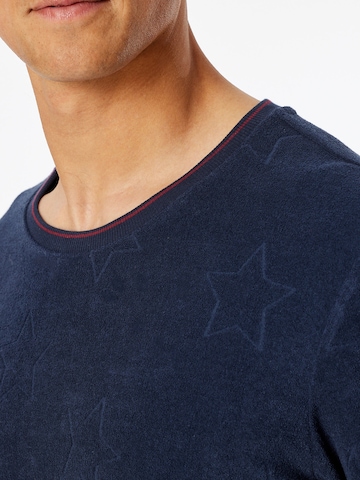 SCHIESSER - Pijama largo ' X-Mas Gifting Sets Frottee ' en azul