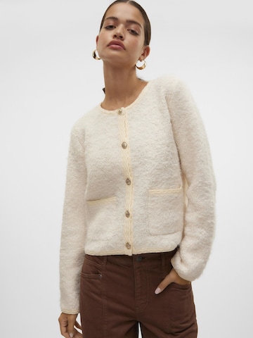 VERO MODA Gebreid vest 'MEZA' in Beige
