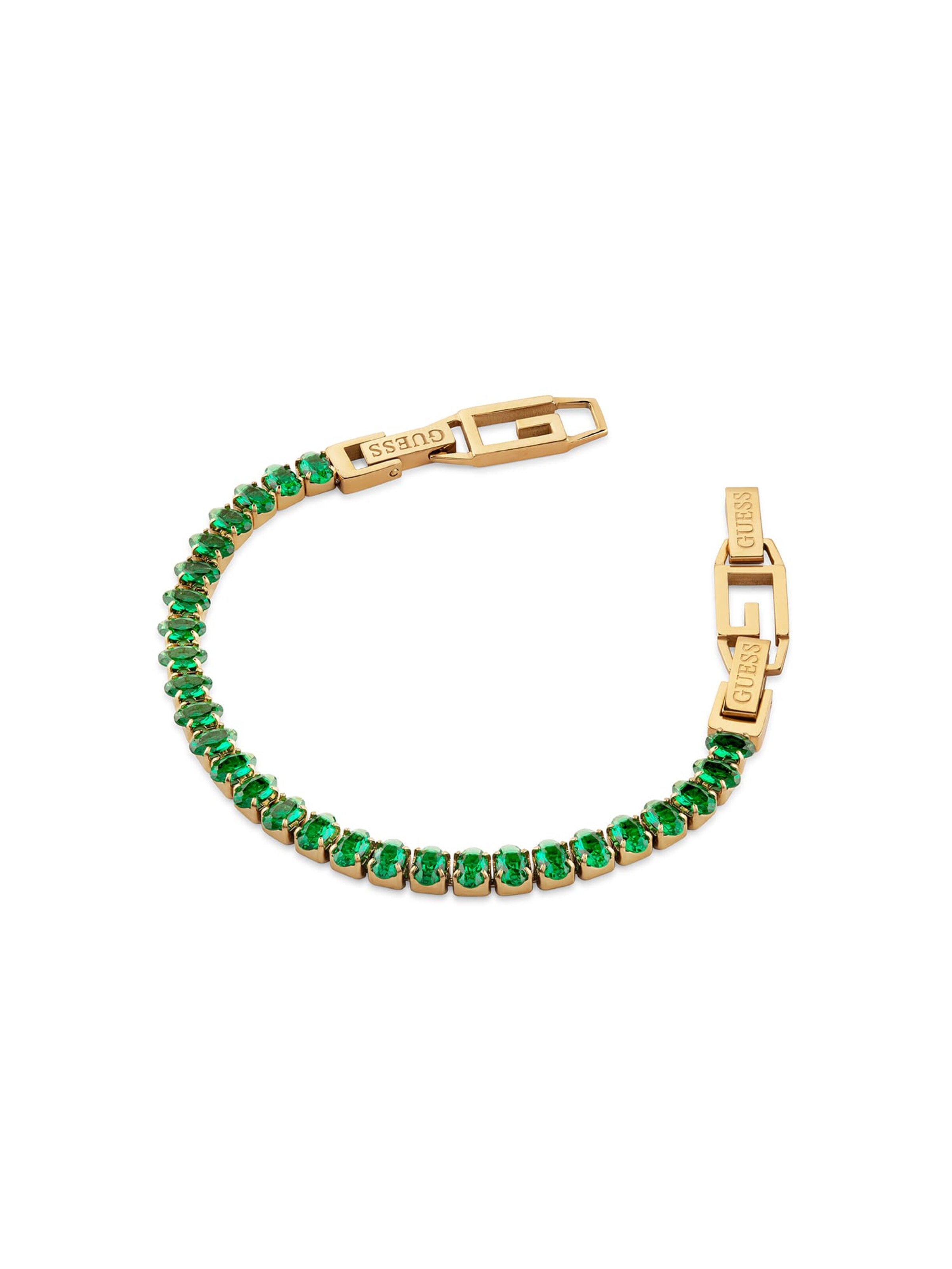 GUESS Armband 'Paradise' in Grün: Vorderseite