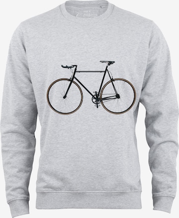 Sweat-shirt 'Bike-Fahrrad' Cotton Prime en gris : devant