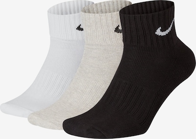NIKE Urheilusukat värissä meleerattu harmaa / musta / valkoinen, Tuotenäkymä