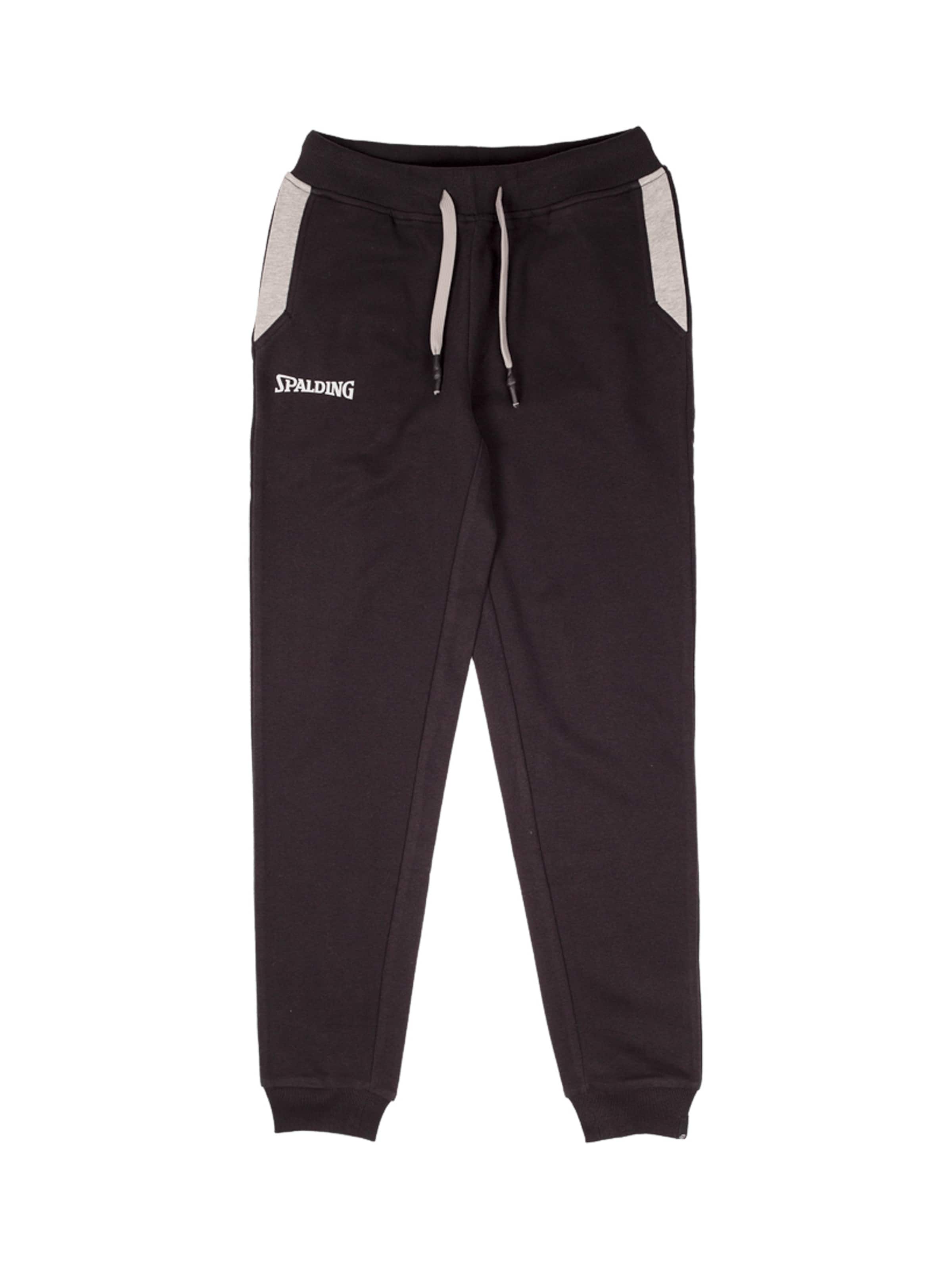 Tapered Pantaloni sport 'Flow' de la SPALDING pe negru: față