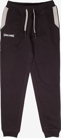 Tapered Pantaloni sport 'Flow' de la SPALDING pe negru: față