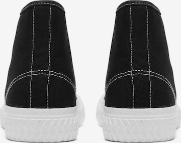 Bianco Sneakers hoog in Zwart