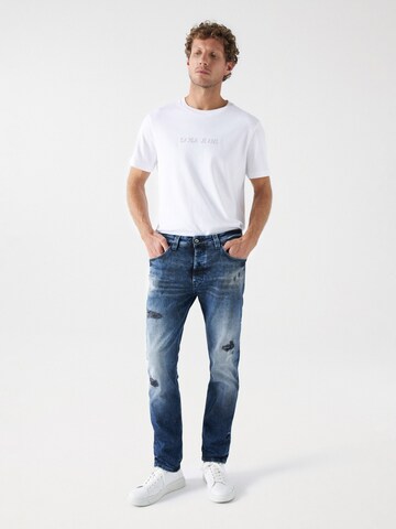 Coupe slim Jean Salsa Jeans en bleu